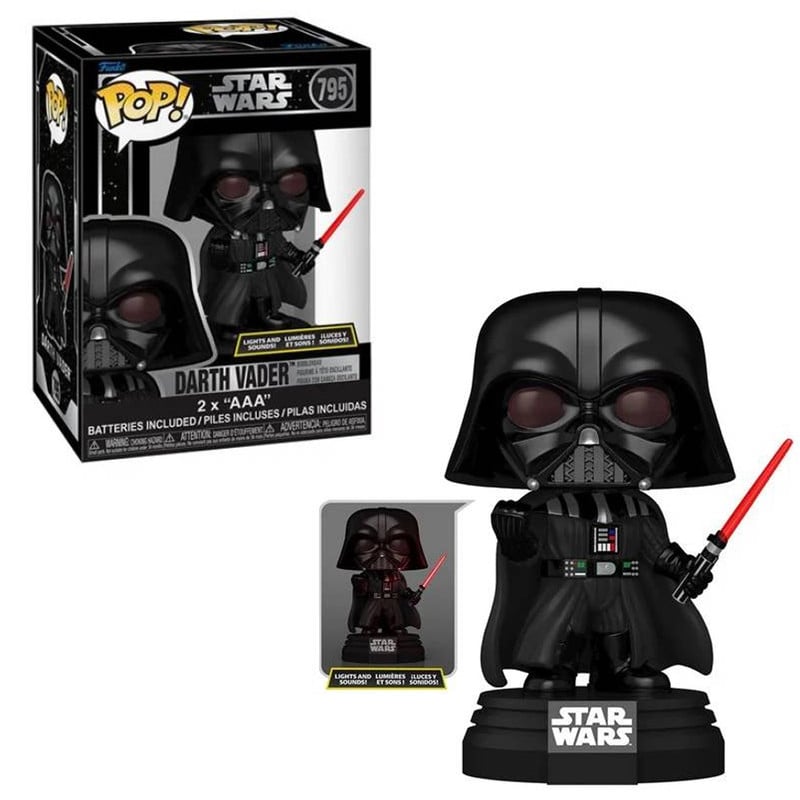 FUNKO POP STAR WARS - DARTH VADER (LUCES Y SONIDO) PREMIUM #795 - 1