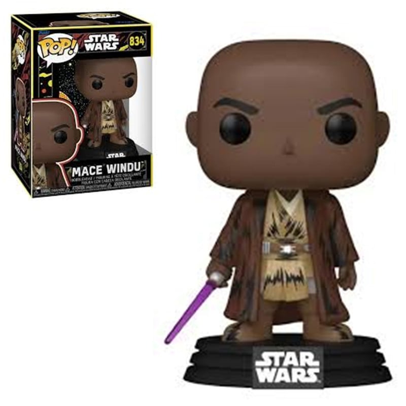 FUNKO POP STAR WARS - MACE WINDU (RETRO) #834 - 1