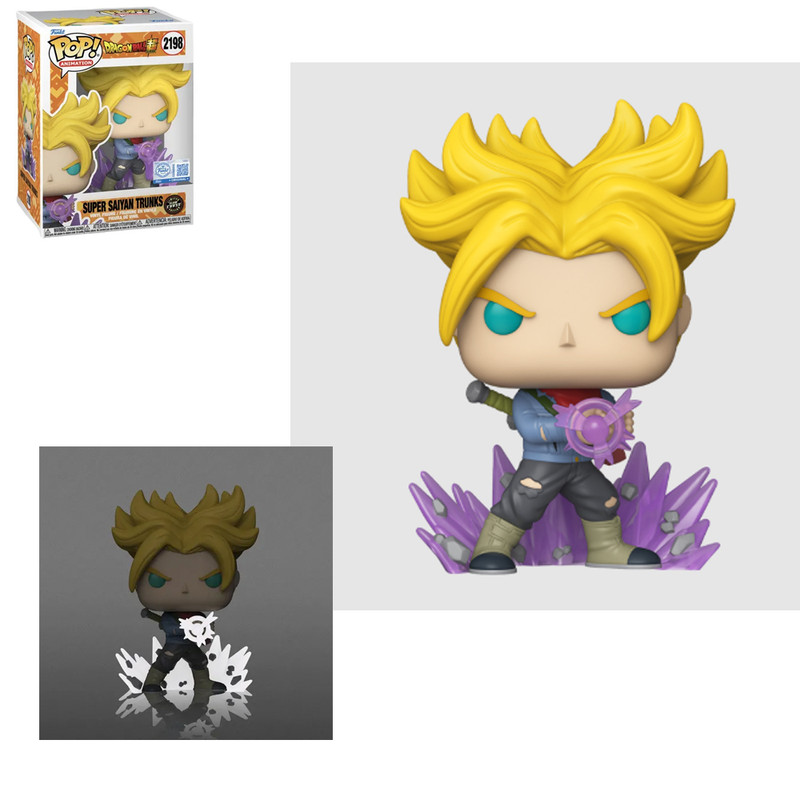 FUNKO POP DRAGON BALL - SUPER SAIYAN TRUNKS (CHASE) EXCLUSIVO VRARE #2198 - 1