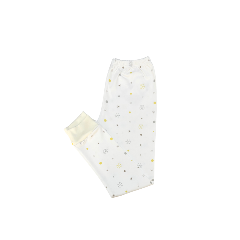 PIJAMA 02 PZAS SNOWFLAKES DE ALGODON PIMA PARA NIÑO/NIÑA - 3