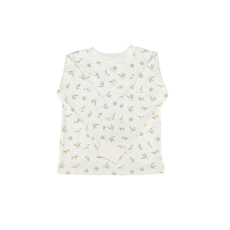PIJAMA 02 PZAS HOJITAS DE ALGODON PIMA PARA NIÑO/NIÑA - 2