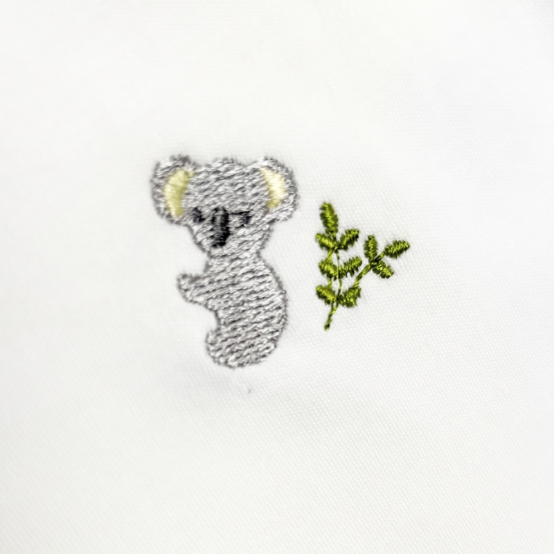 MANTA BEBE NIÑO-NIÑA CON BORDADO BABY KOALA WHITE - 2