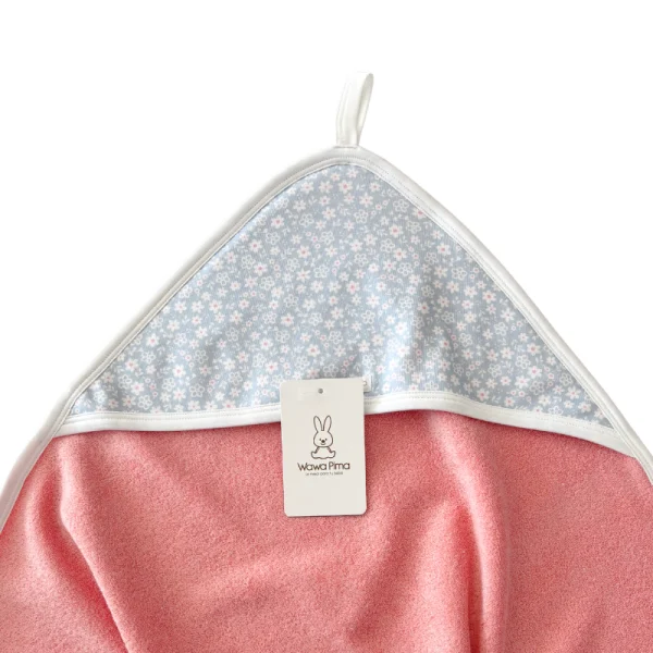 TOALLA BEBE NIÑA XL 100% ALGODÓN- ROSE FLORAL - 3