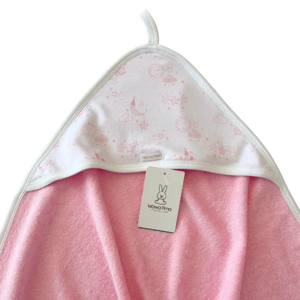TOALLA BEBE NIÑA XL 100% ALGODÓN- ROSE MOON - 3
