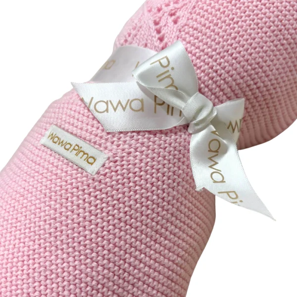 MANTA TEJIDA PARA BEBE 100% ALGODON PIMA CALI ROSA - 3