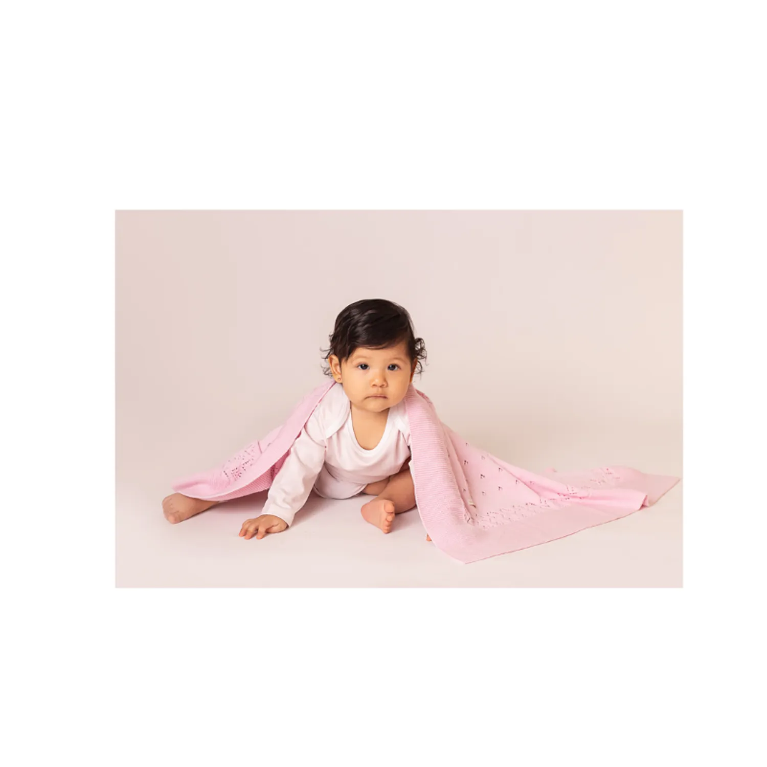 MANTA TEJIDA PARA BEBE 100% ALGODON PIMA CALI ROSA - 4