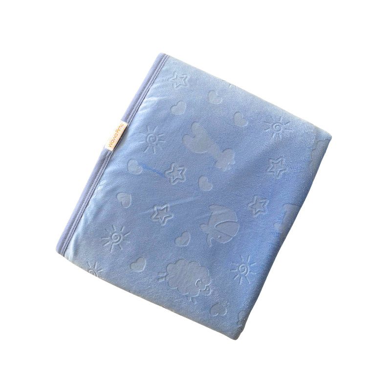 MANTA PLUSH HIPOALERGÉNICO BEBE NIÑO- BABY JIRAFFE BLUE - 1
