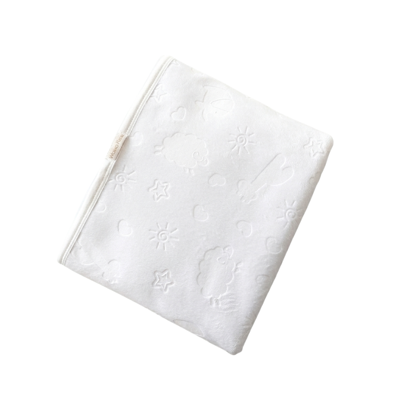 MANTA PLUSH HIPOALERGÉNICO BEBE- BABY JIRAFFE WHITE - 1