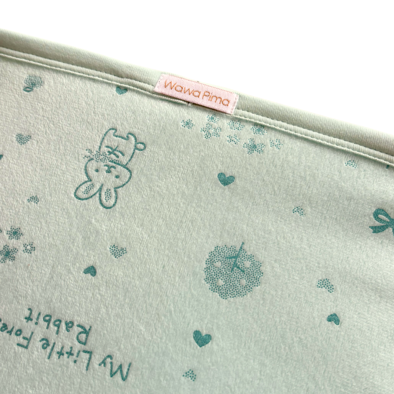 MANTA DE INVIERNO BEBE CARNERITO BABY RABBIT GREEN - 2