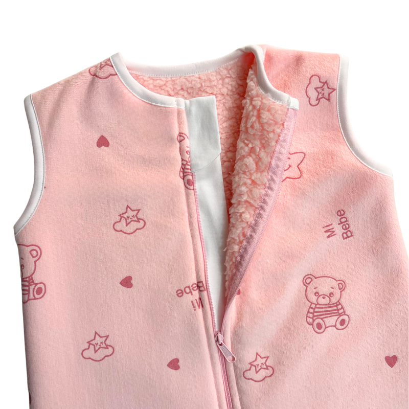 SACO DE DORMIR BEBE CARNERITO INVIERNO BABY BEAR ROSE - 2