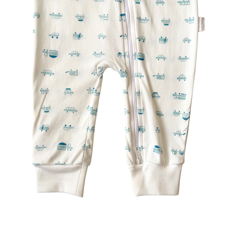 PIJAMA BEBE NIÑO SIN PIE Y DOBLE CIERRE - SOBRE RUEDAS - 2