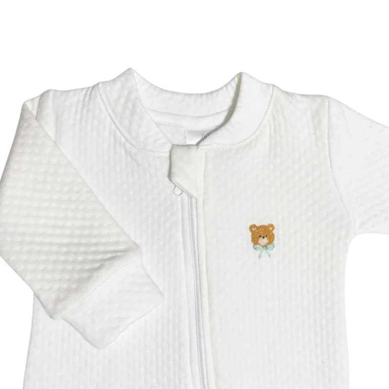 PIJAMA BEBE NIÑO-NIÑA JACQUARD WHITE BEAR - 2