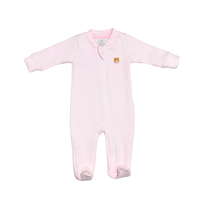 PIJAMA BEBE NIÑA JACQUARD OSITA - 1