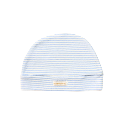 GORRO BASIC LISTADO CELESTE - 1