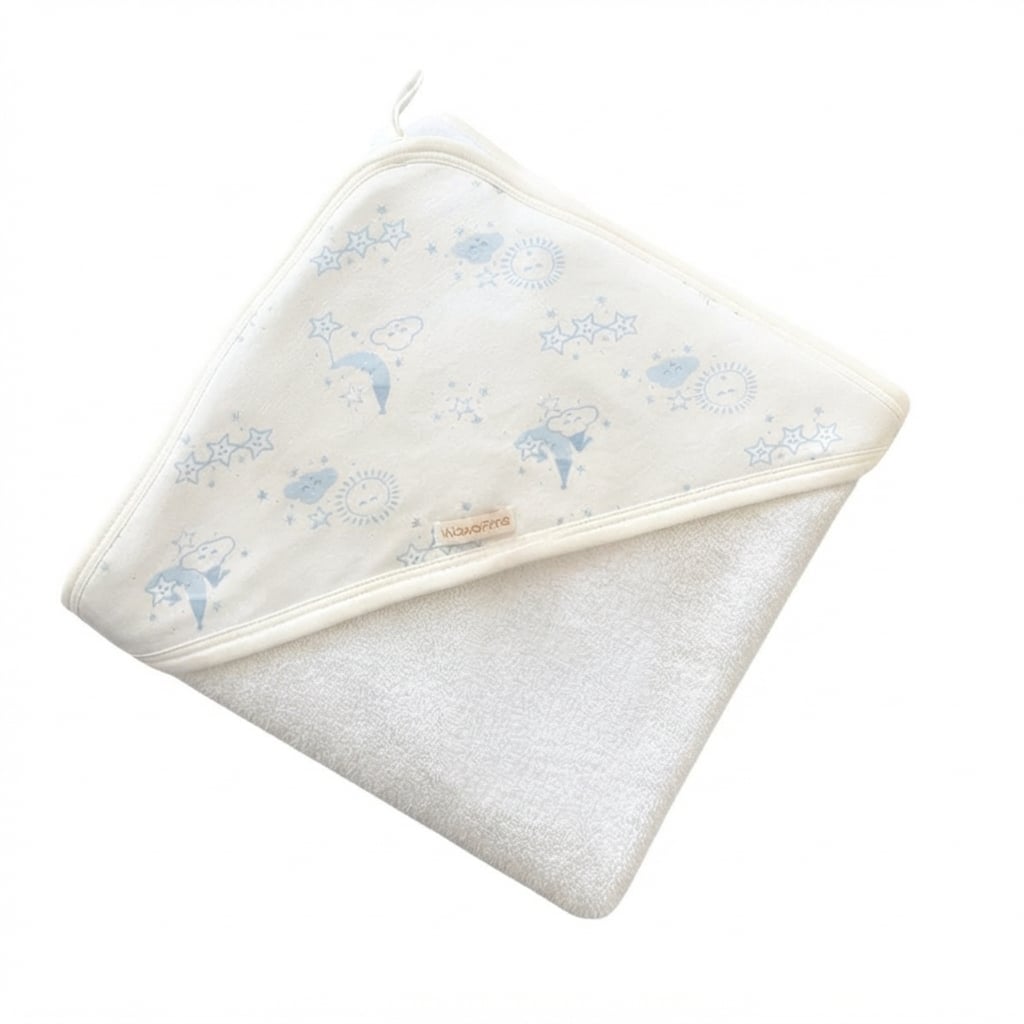 TOALLA BEBÉ «SKYBLUE MOON WHITE» - 2