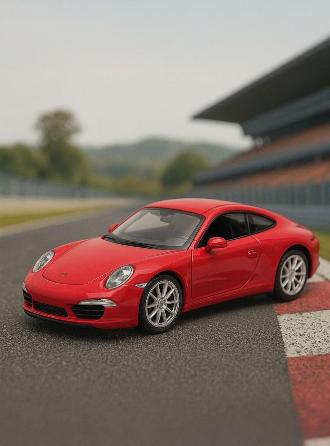 AUTO DE METAL PORSCHE 911 CARRERA S A ESCALA 1:43 WELLY - 1