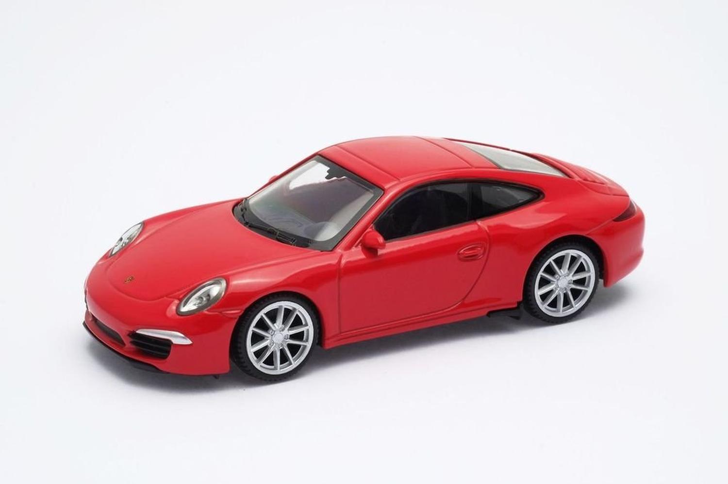 AUTO DE METAL PORSCHE 911 CARRERA S A ESCALA 1:43 WELLY - 2