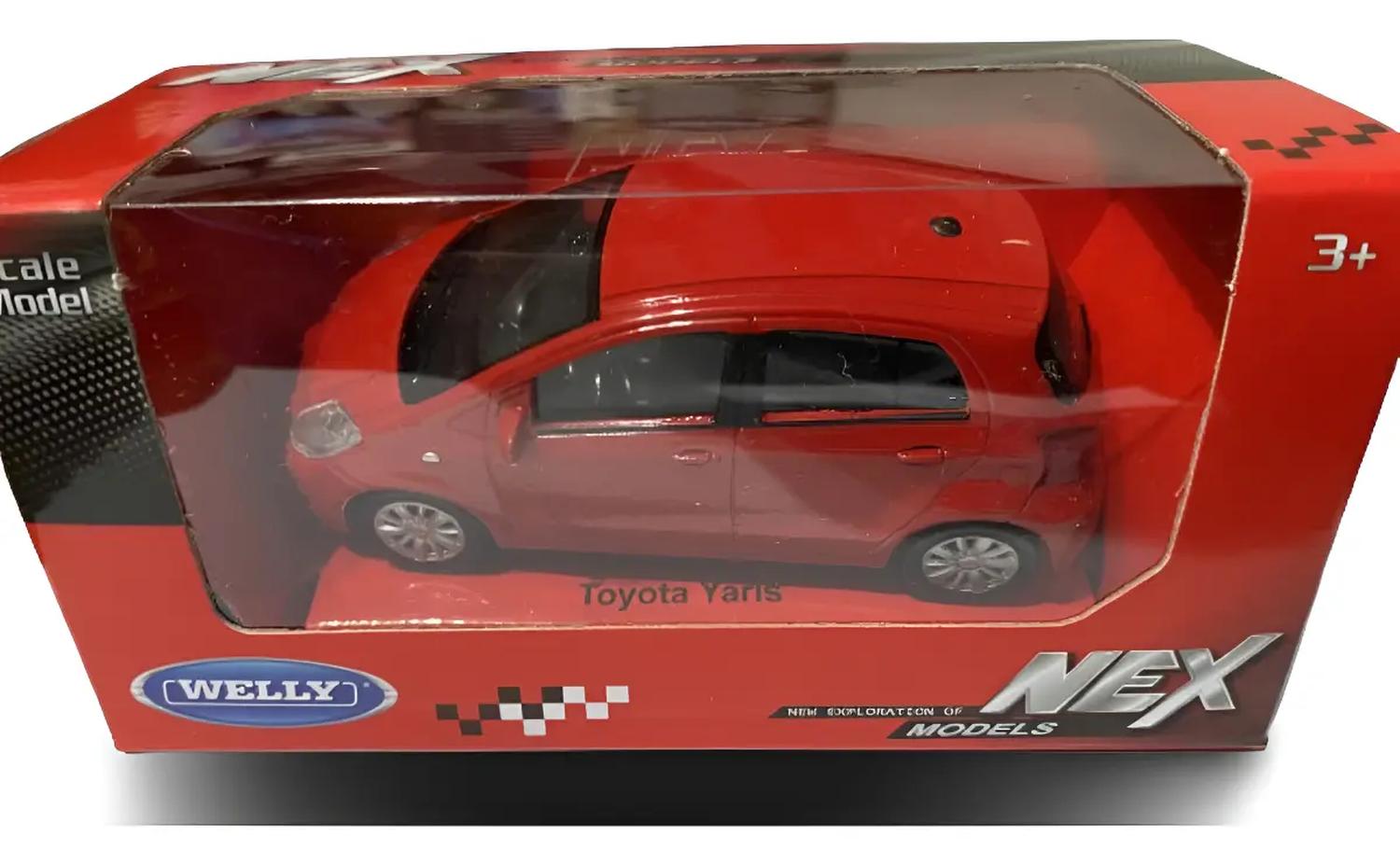 AUTO DE METAL TOYOTA YARIS A ESCALA 1:43 WELLY - 1