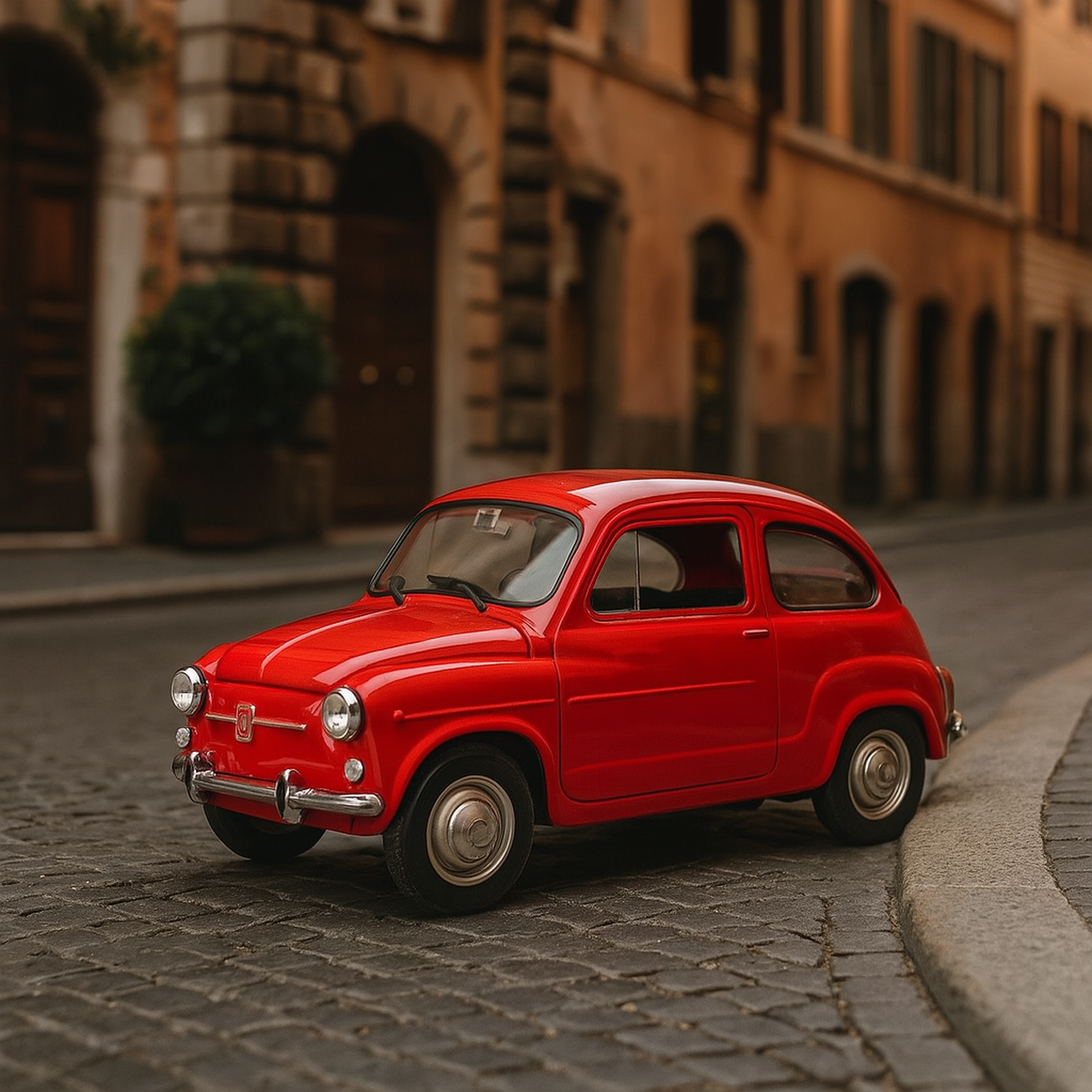 AUTO DE METAL FIAT 600 A ESCALA 1:34-1:39 WELLY - 4