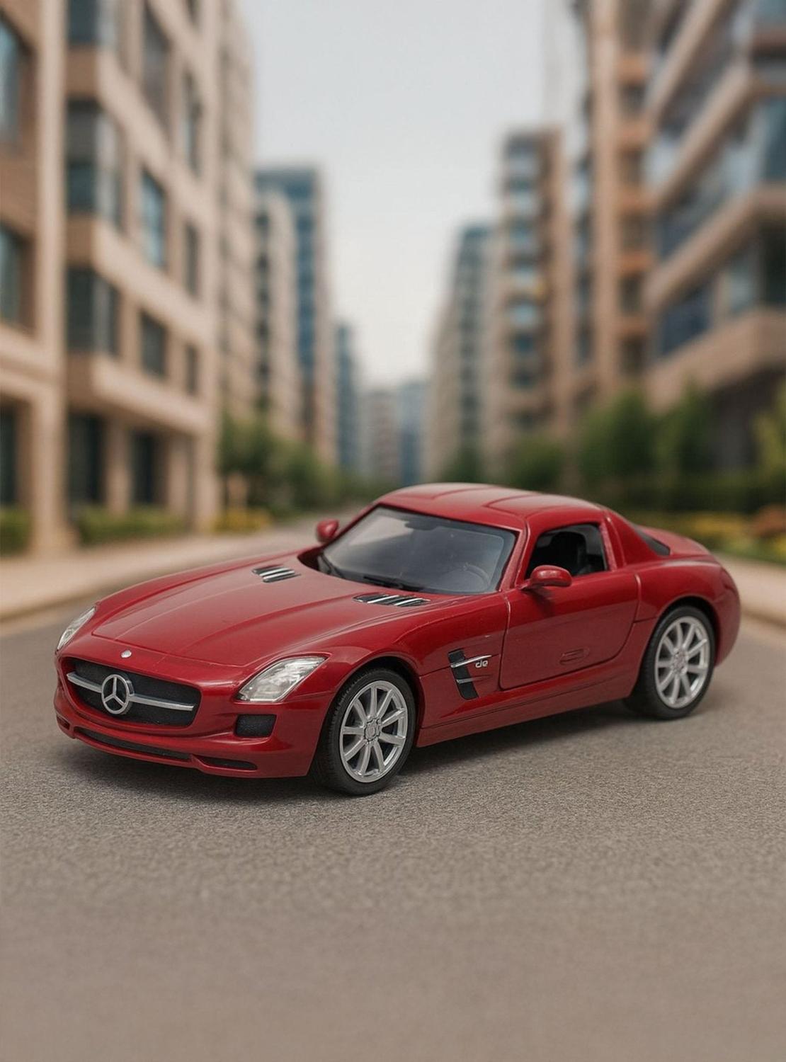 AUTO DE METAL MERCEDES-BENZ SLS AMG A ESCALA 1:43 WELLY - 2