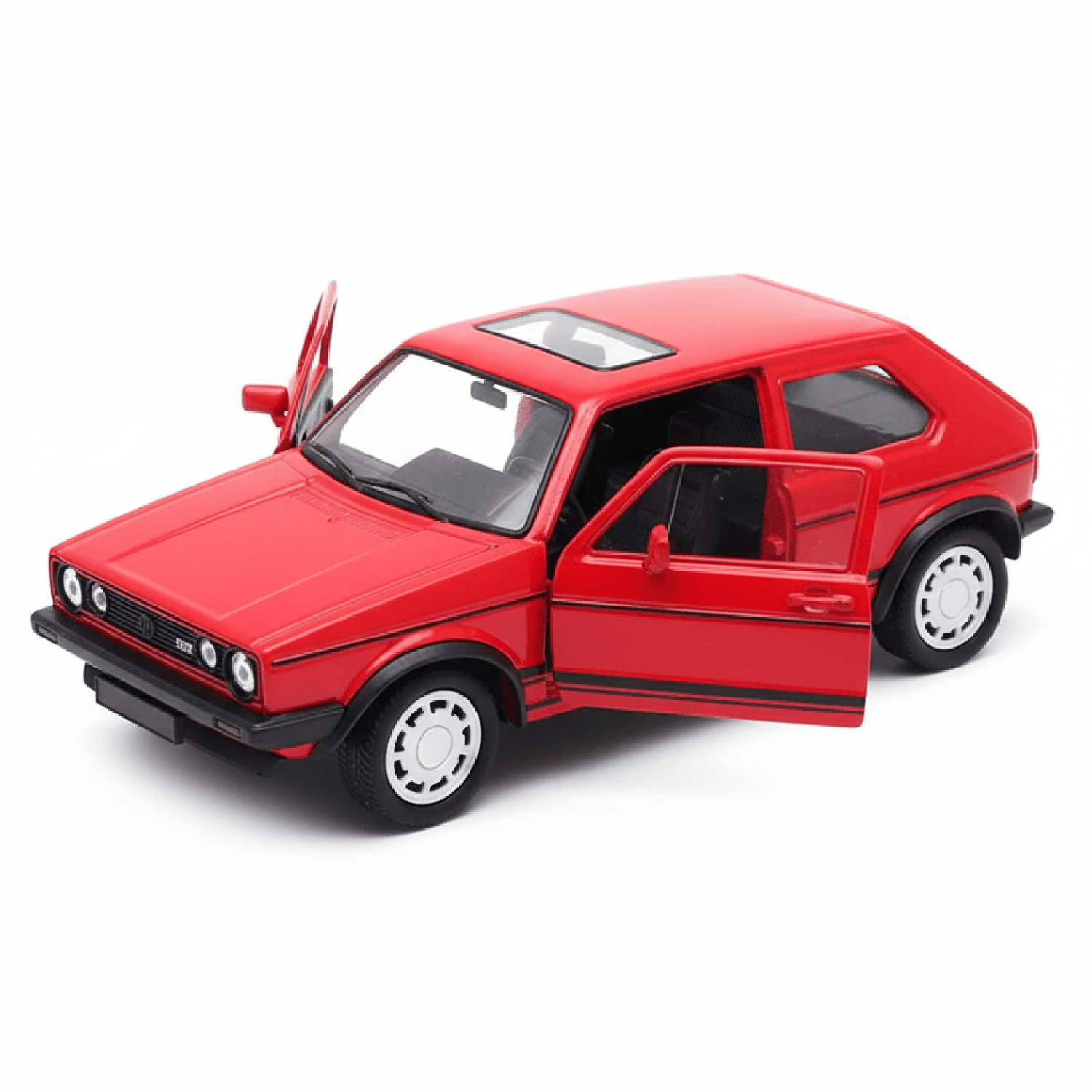 AUTO DE METAL VOLKSWAGEN GOLF GTI A ESCALA 1:34-1:39 WELLY - 4