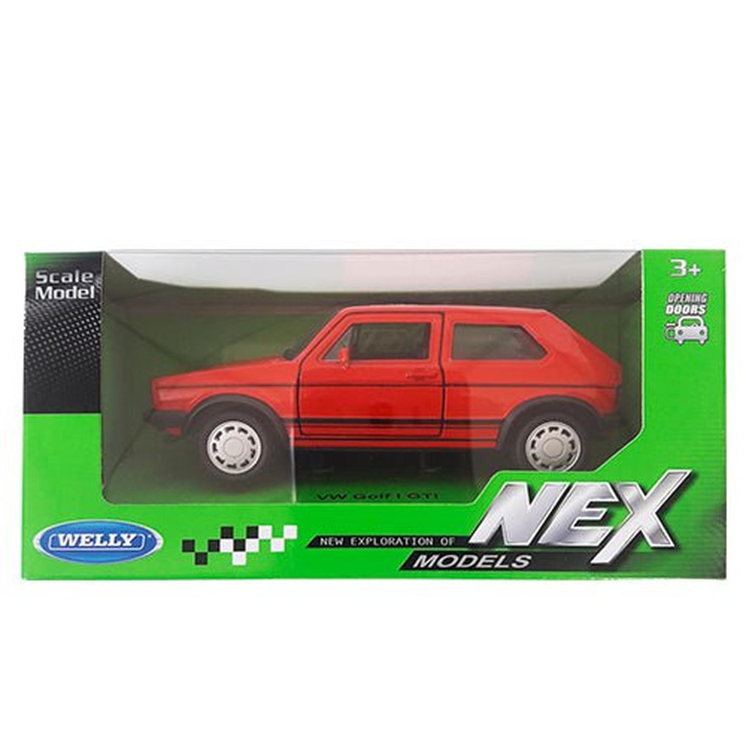AUTO DE METAL VOLKSWAGEN GOLF GTI A ESCALA 1:34-1:39 WELLY - 5