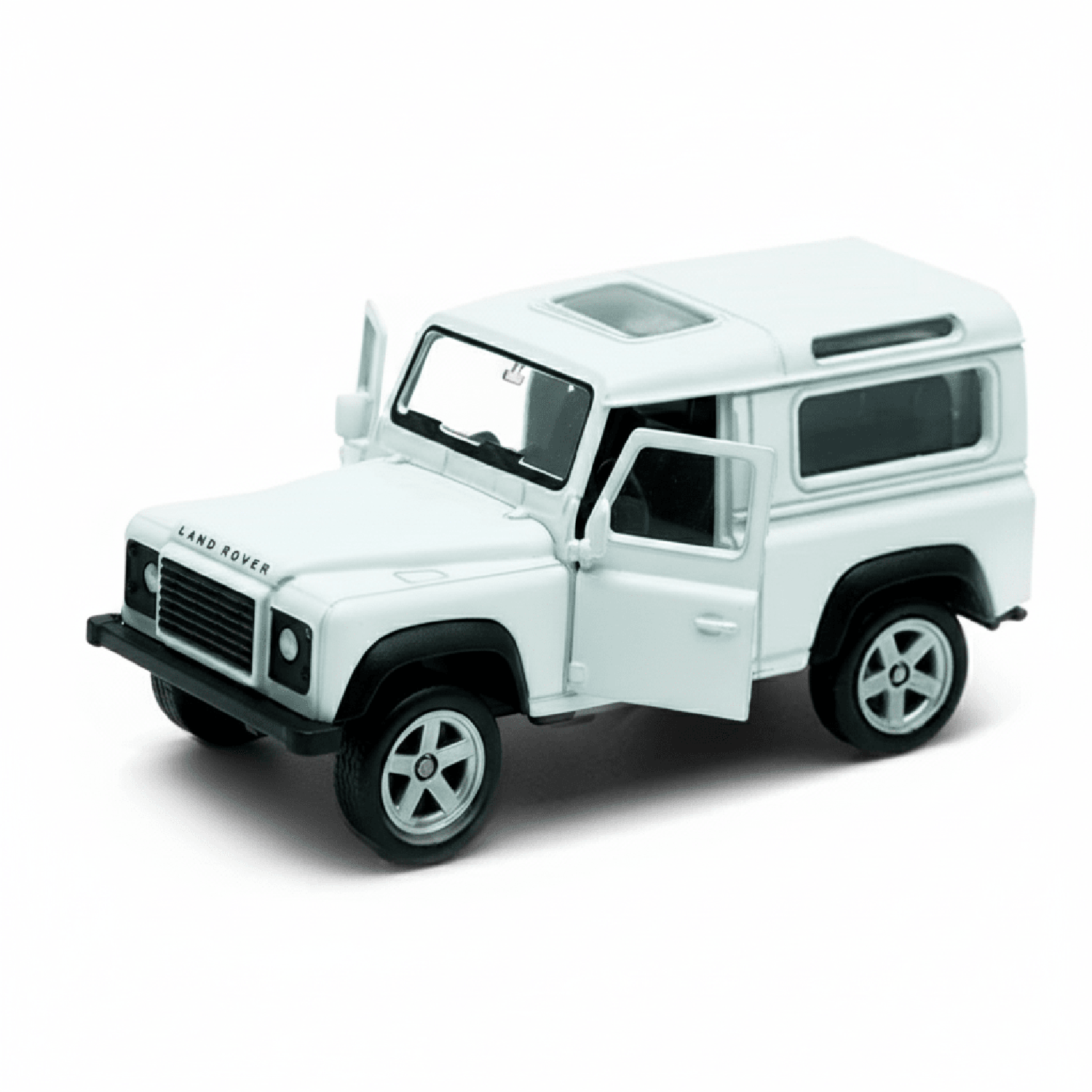 SUV DE METAL LAND ROVER DEFENDER A ESCALA 1:34-1:39 WELLY - 1