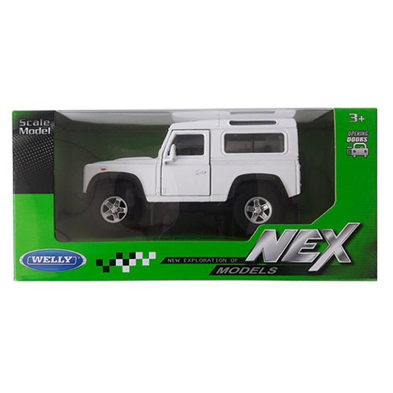 SUV DE METAL LAND ROVER DEFENDER A ESCALA 1:34-1:39 WELLY - 2