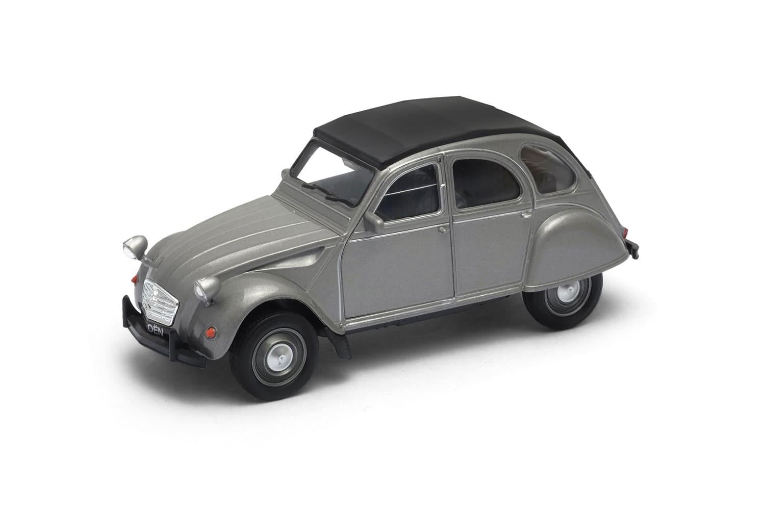 AUTO DE METAL CITROËN 2CV SOFT TOP A ESCALA 1:34-1:39 WELLY - 4