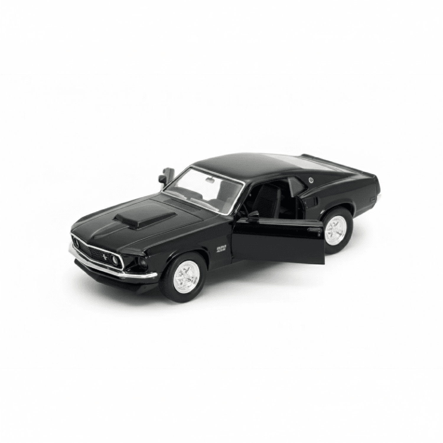 AUTO DE METAL FORD MUSTANG BOSS 429 1969 A ESCALA 1:34-1:39 WELLY - 1