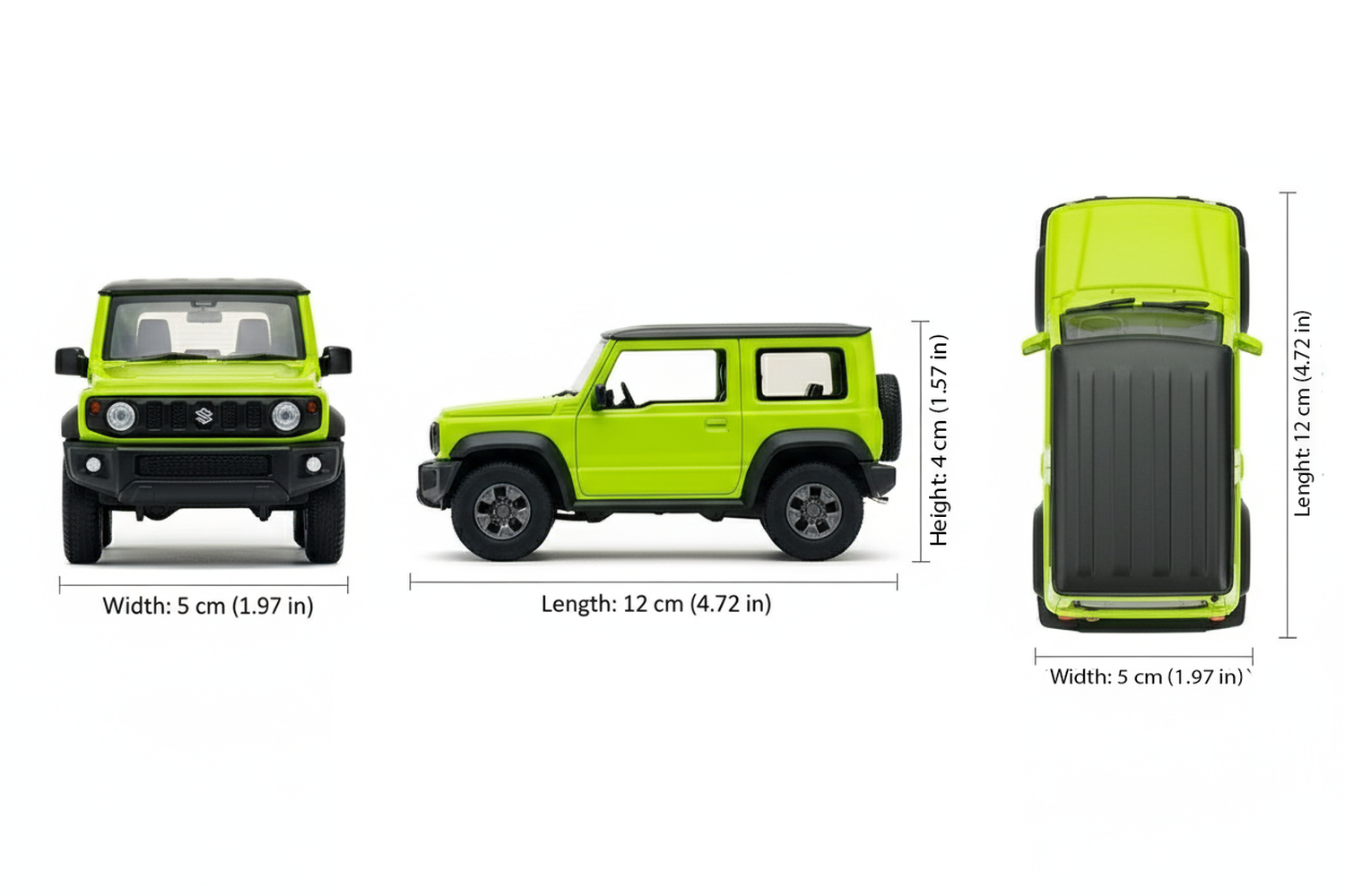 SUV DE METAL SUZUKI JIMNY A ESCALA 1:34-1:39 WELLY - 2