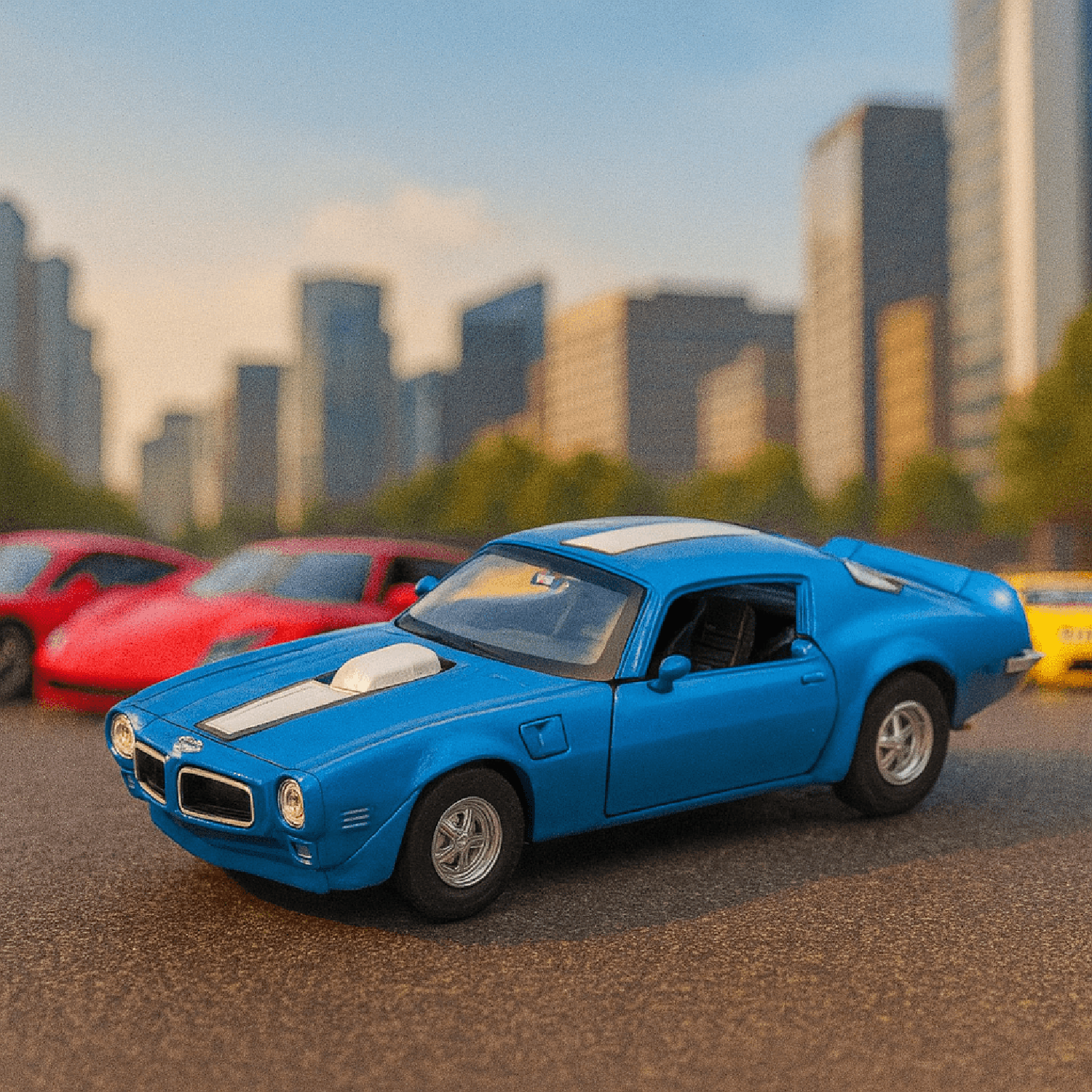 AUTO DE METAL PONTIAC FIREBIRD TRANS AM 1972 A ESCALA 1:34-1:39 WELLY - 4