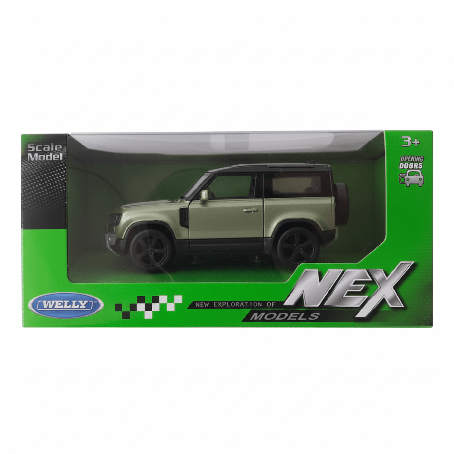 SUV DE METAL LAND ROVER DEFENDER 2020 A ESCALA 1:34-1:39 WELLY - 4