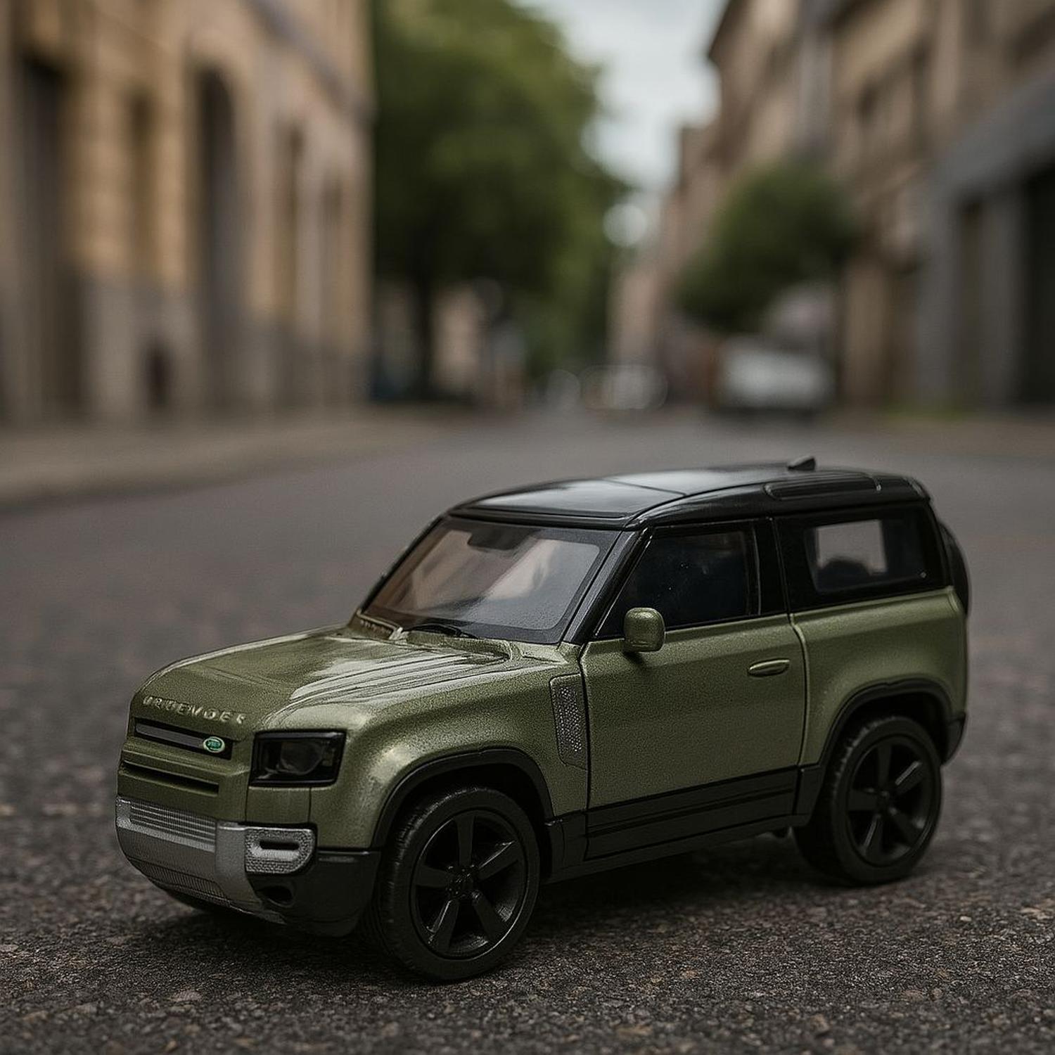 SUV DE METAL LAND ROVER DEFENDER 2020 A ESCALA 1:34-1:39 WELLY - 5
