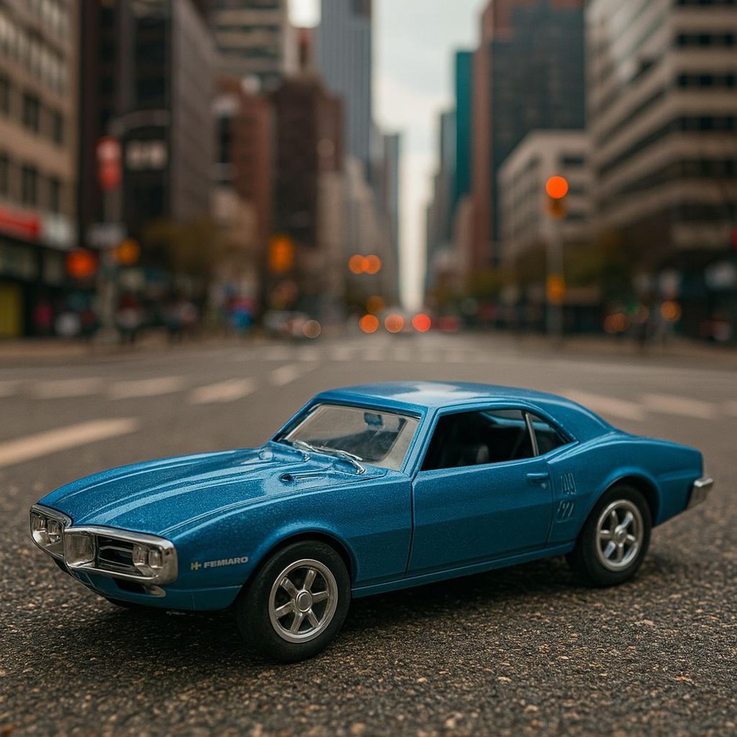 AUTO DE METAL PONTIAC FIREBIRD 1967 A ESCALA 1:34-1:39 WELLY - 4