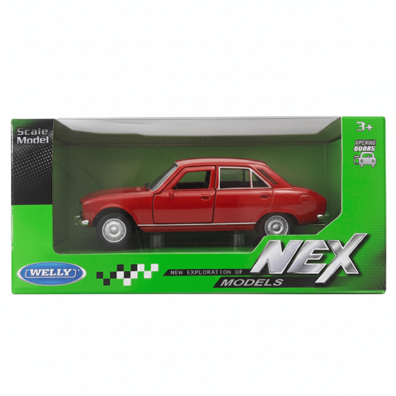 AUTO DE METAL PEUGEOT 504 1975 A ESCALA 1:34-1:39 WELLY - 4