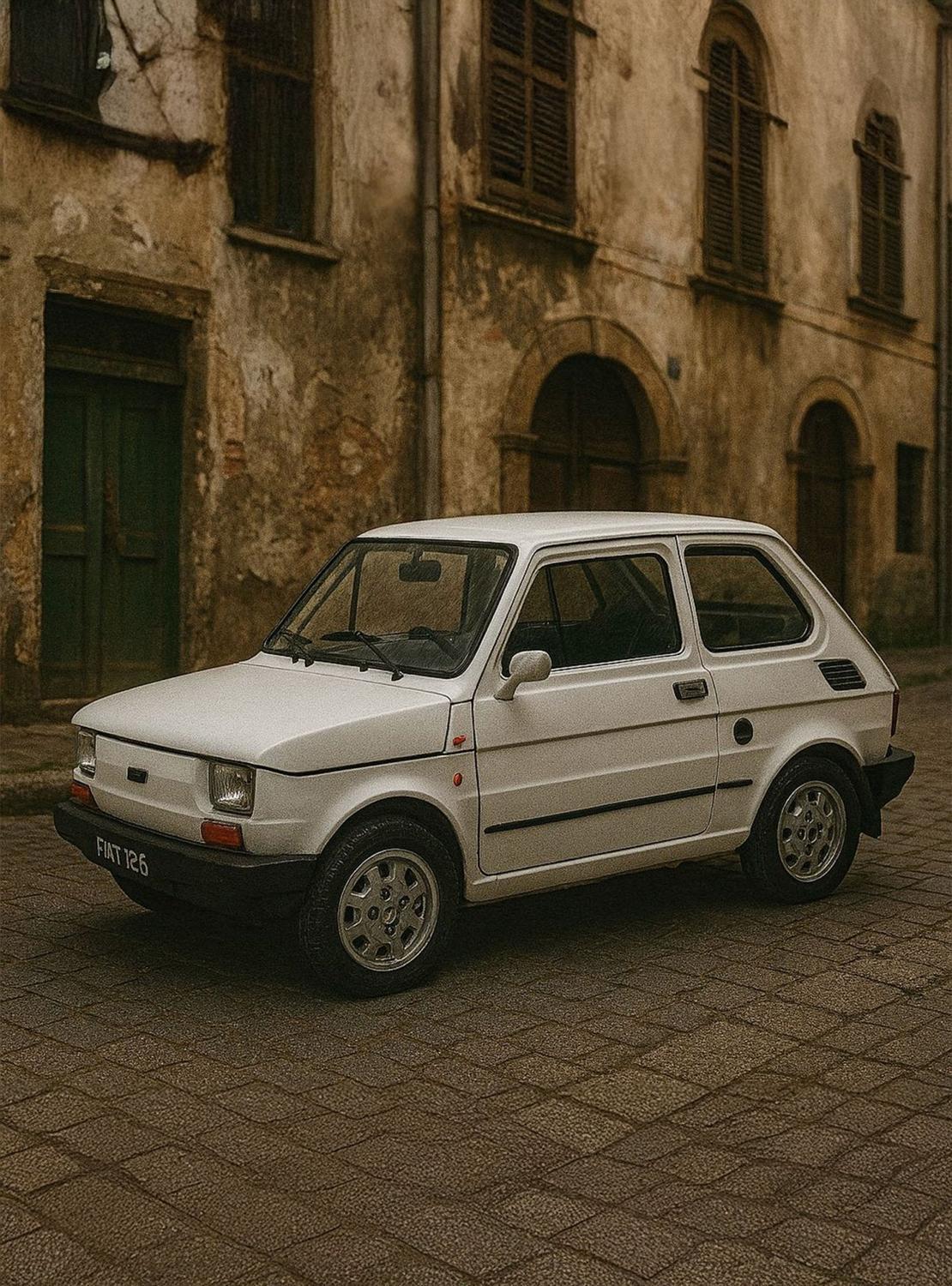 AUTO DE METAL FIAT 126 A ESCALA 1:43 WELLY - 2