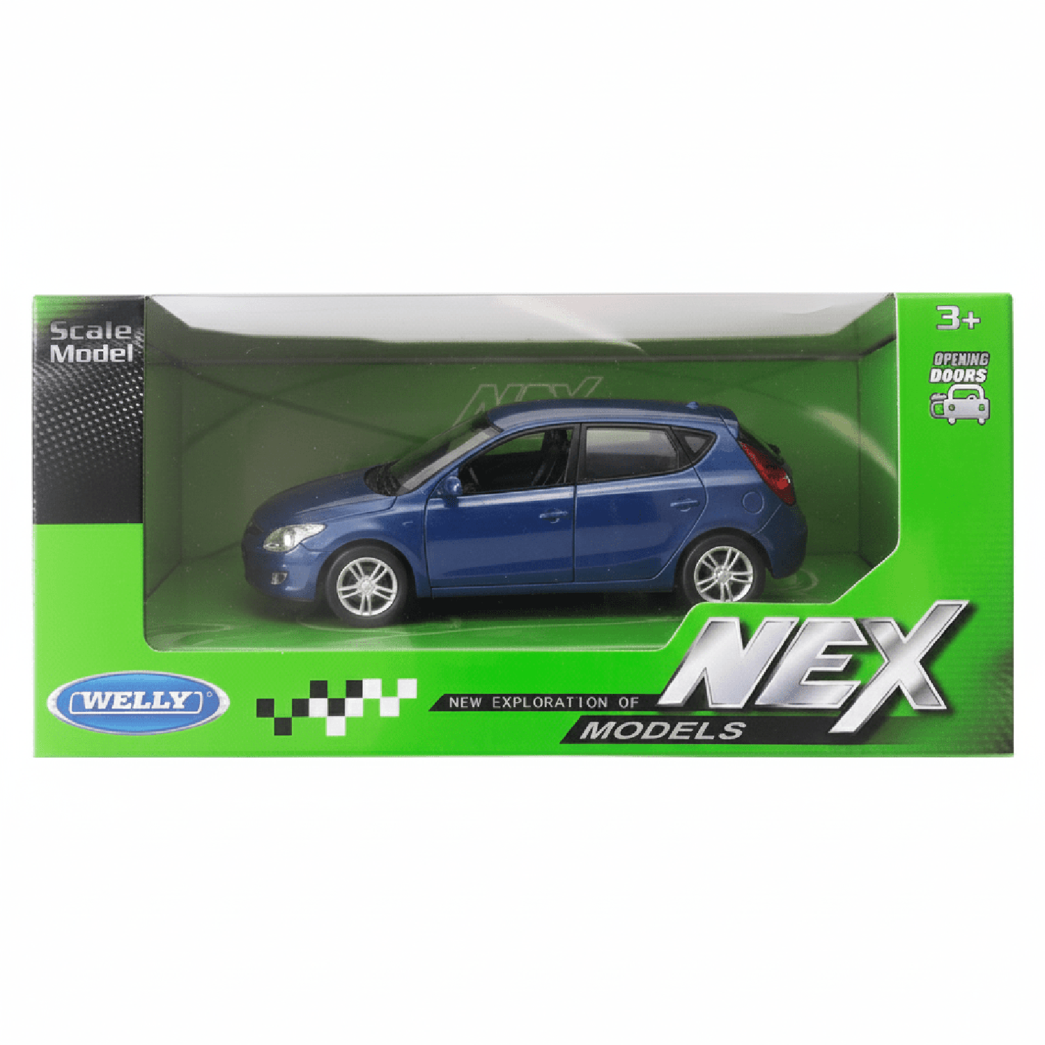 AUTO DE METAL HYUNDAI I30 A ESCALA 1:34-1:39 WELLY - 2