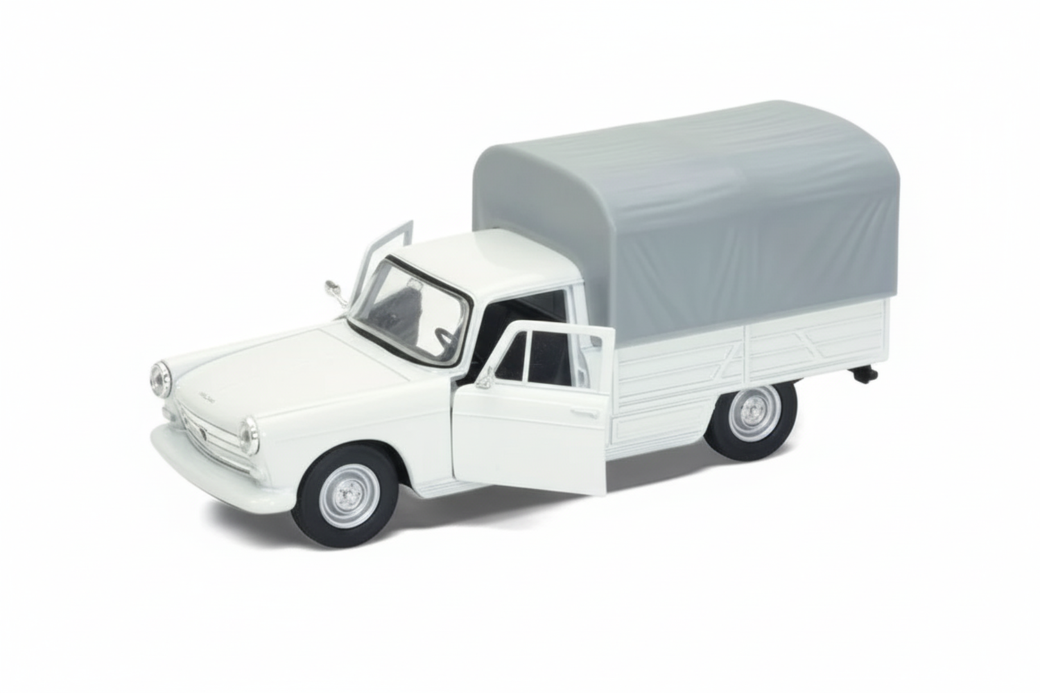 CAMIONETA DE METAL PEUGEOT 404 PICK-UP 1968 A ESCALA 1:34-1:39 WELLY - 2