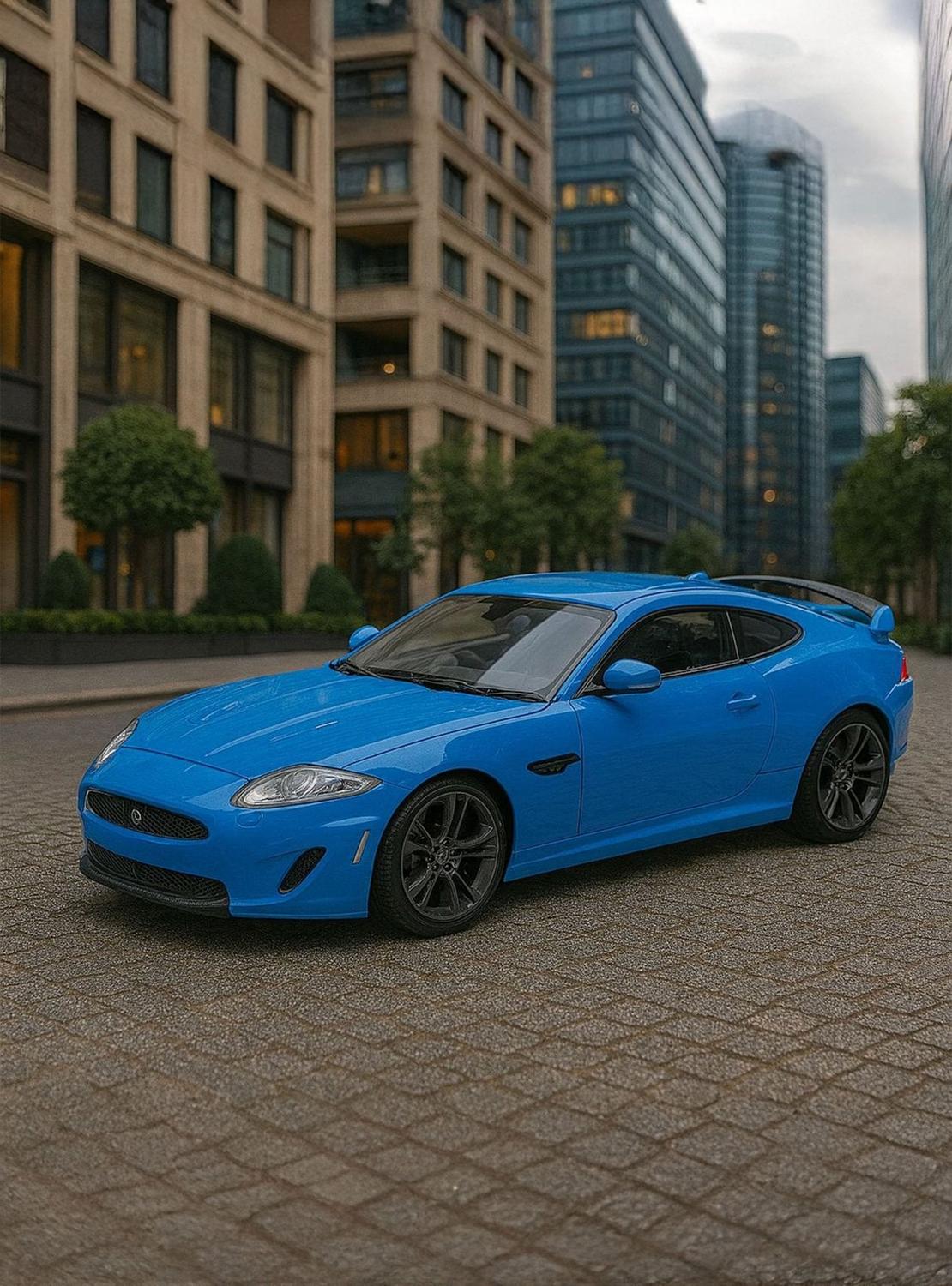 AUTO DE METAL JAGUAR XKR-S A ESCALA 1:43 WELLY - 2