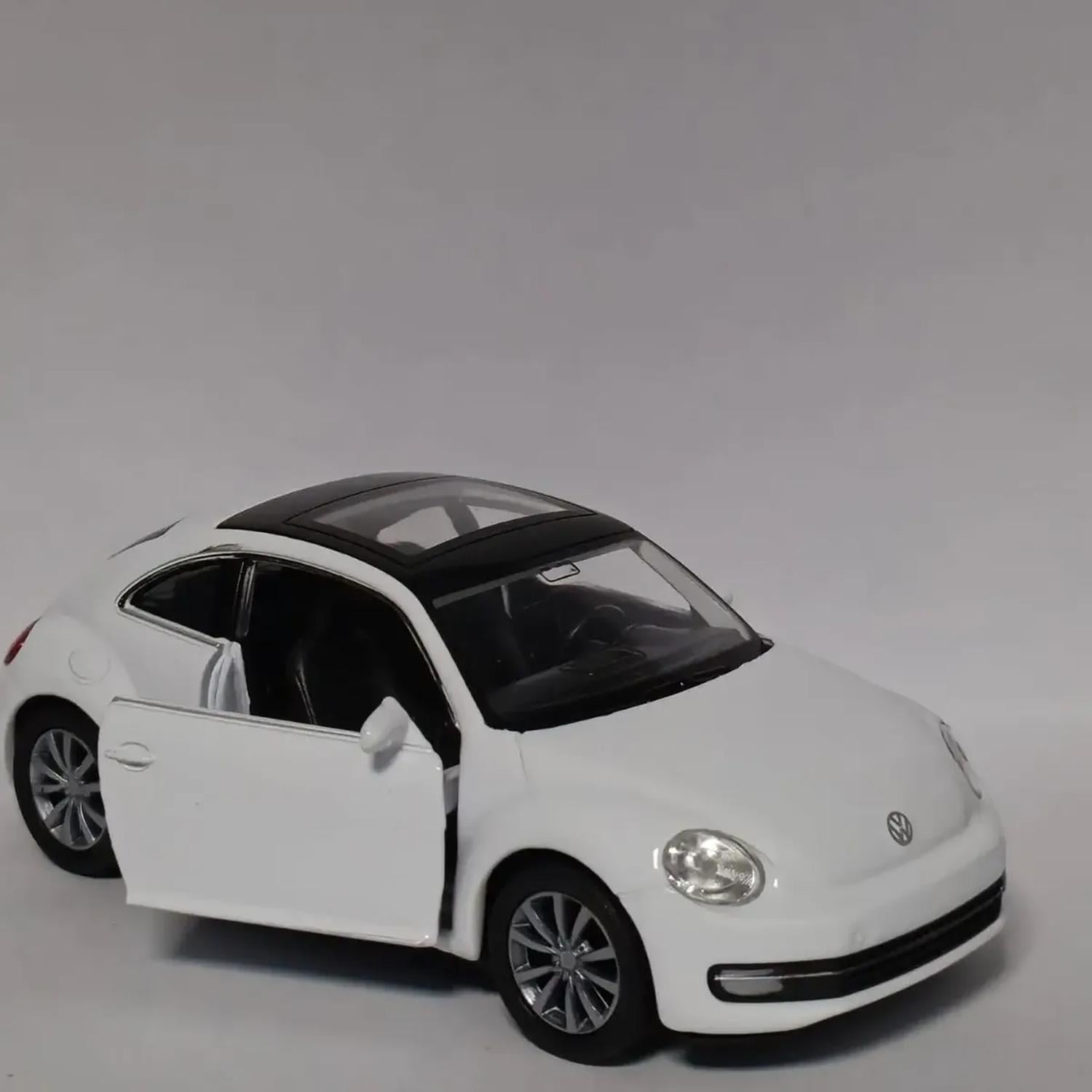AUTO DE METAL VOLKSWAGEN THE BEETLE A ESCALA 1:34-1:39 WELLY - 2