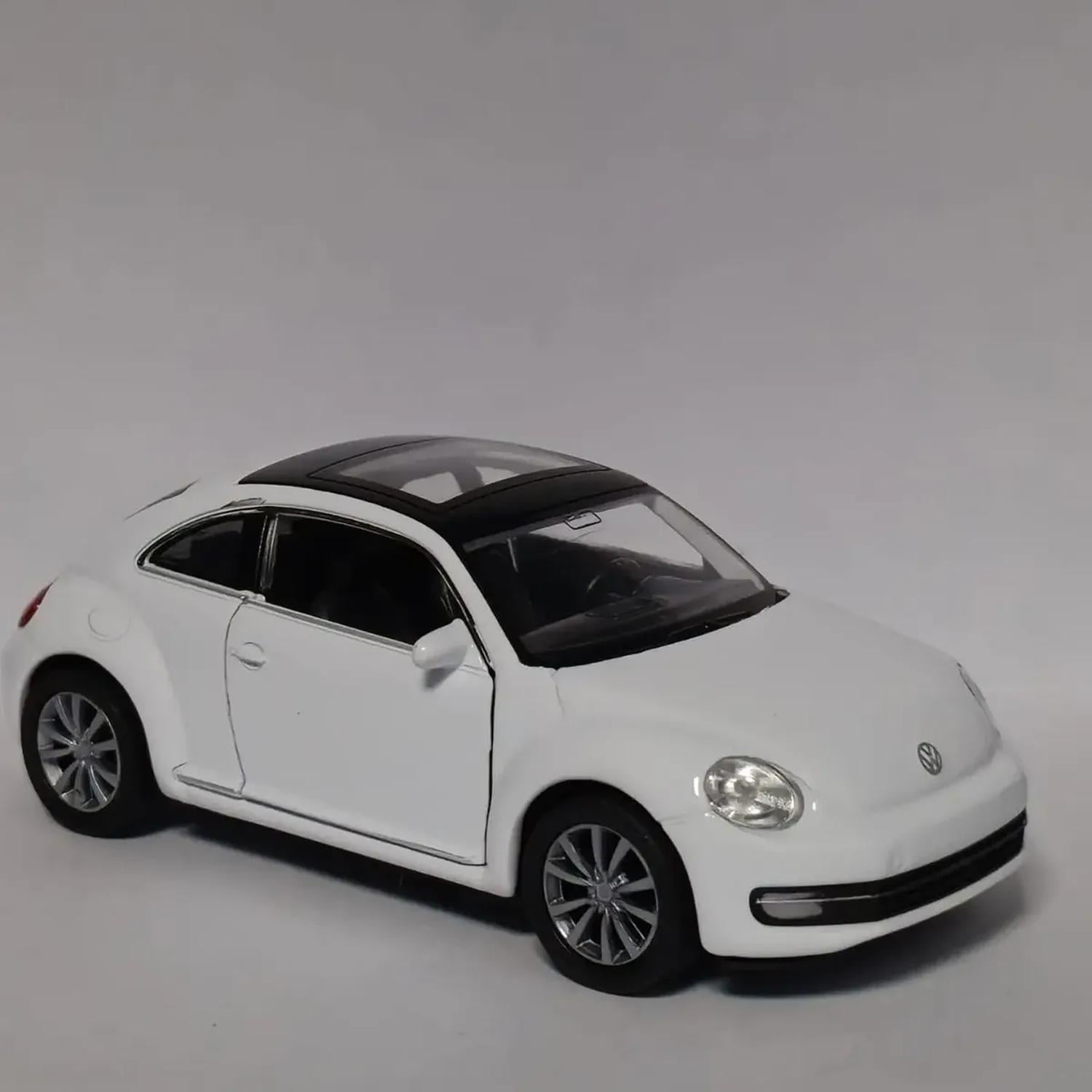 AUTO DE METAL VOLKSWAGEN THE BEETLE A ESCALA 1:34-1:39 WELLY - 3