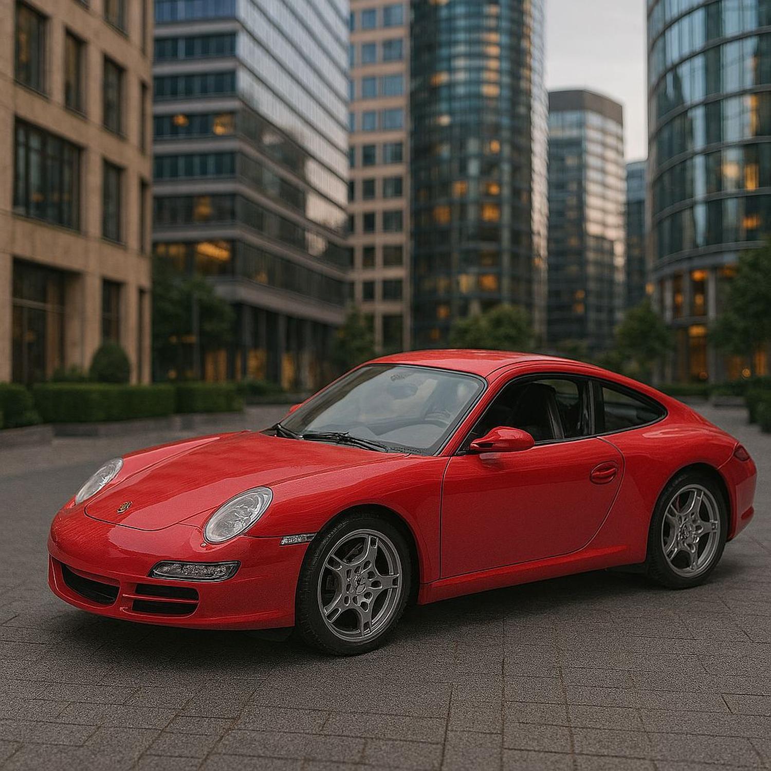 AUTO DE METAL PORSCHE 911 CARRERA S A ESCALA 1:43 WELLY - 2