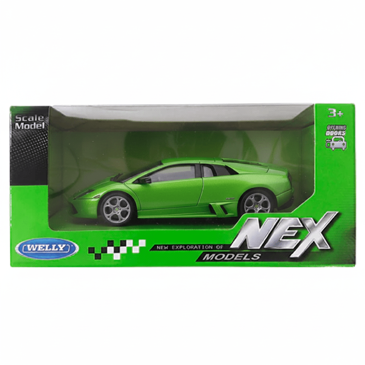 AUTO DE METAL LAMBORGHINI HURACÁN LP610-4 A ESCALA 1:34-1:39 WELLY - 2