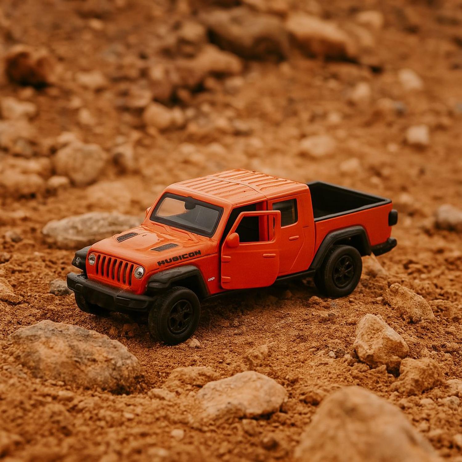 CAMIONETA DE METAL JEEP GLADIATOR 2020 A ESCALA 1:34-1:39 WELLY - 3
