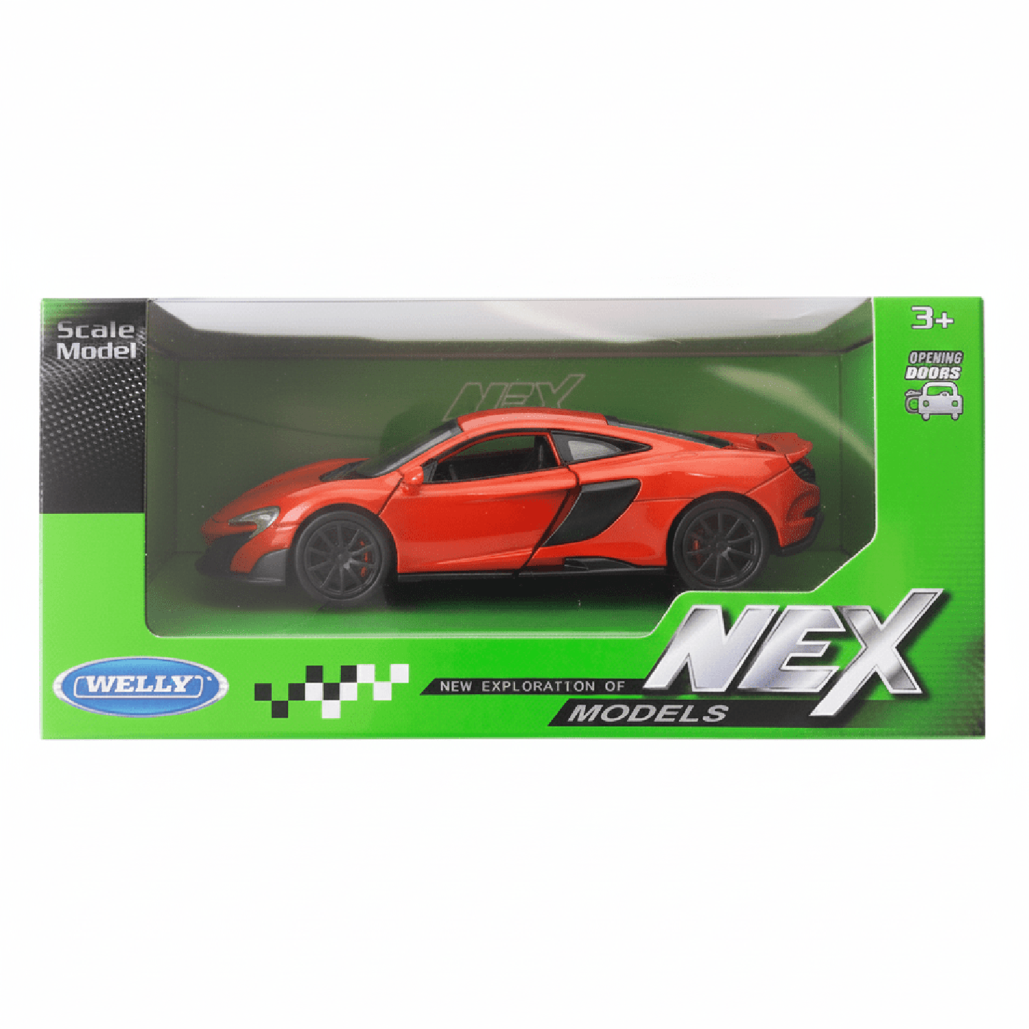 AUTO DE METAL MCLAREN 675LT A ESCALA 1:34-1:39 WELLY - 2