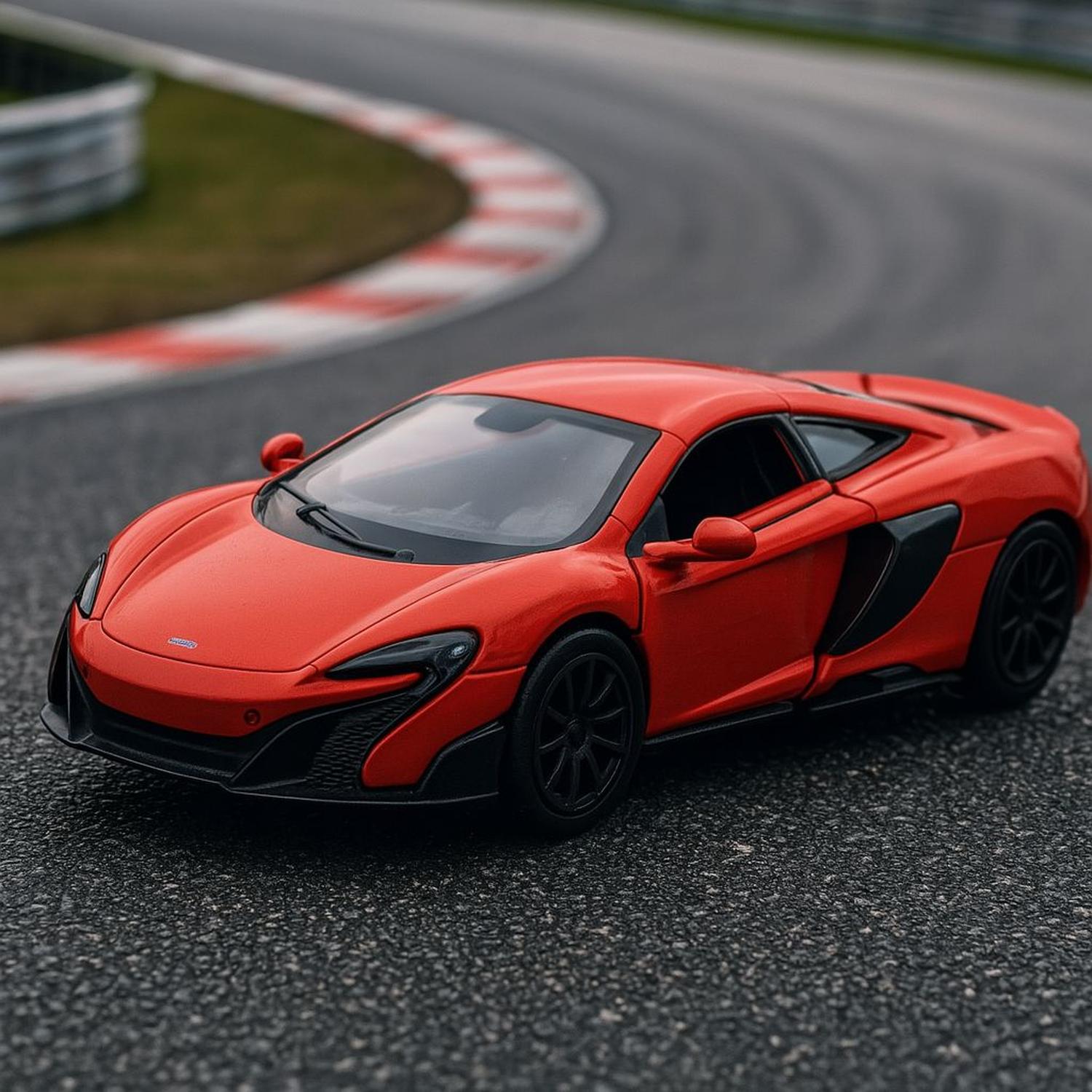 AUTO DE METAL MCLAREN 675LT A ESCALA 1:34-1:39 WELLY - 5
