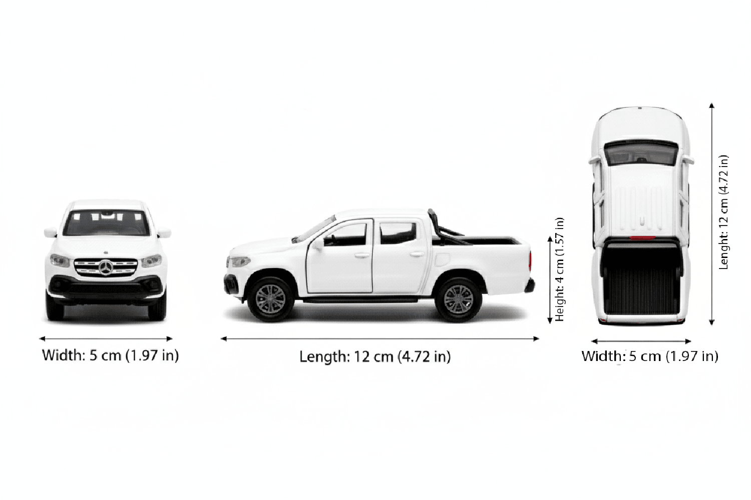 CAMIONETA DE METAL MERCEDES-BENZ X-CLASS A ESCALA 1:34-1:39 WELLY - 4