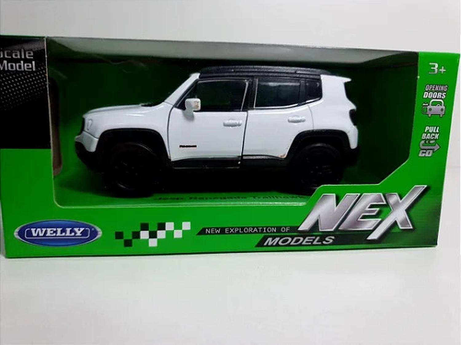 SUV DE METAL JEEP RENEGADE TRAILHAWK A ESCALA 1:34-1:39 WELLY - 2