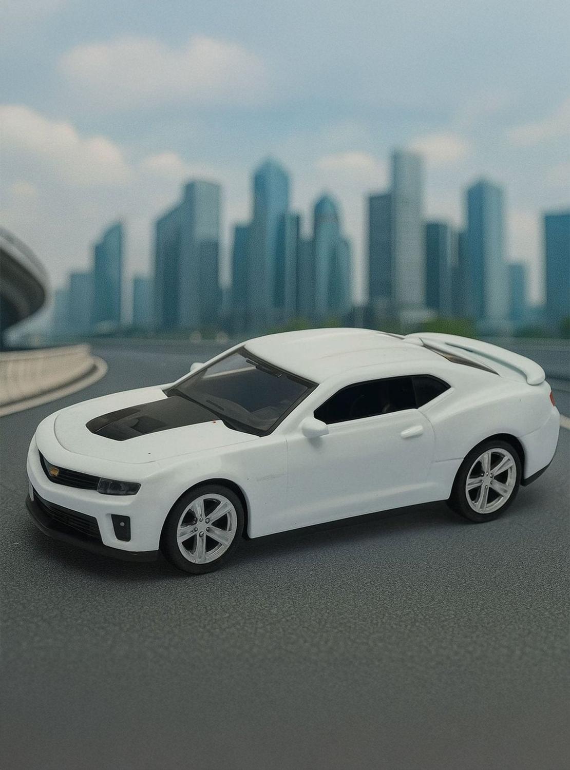 AUTO DE METAL CHEVROLET CAMARO ZL1 A ESCALA 1:43 WELLY - 2